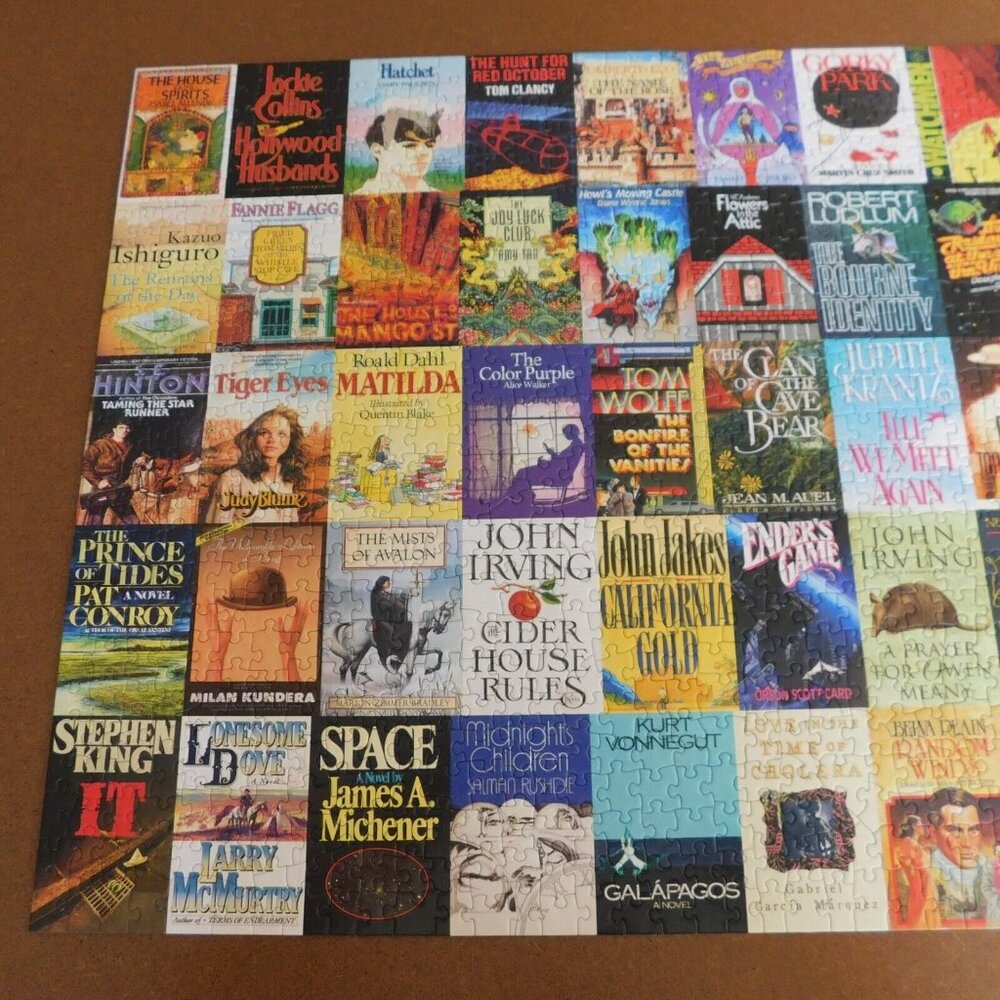 1980s Novels Jigsaw Puzzle Re-marks 1000 Piece Book Covers Reading Complete